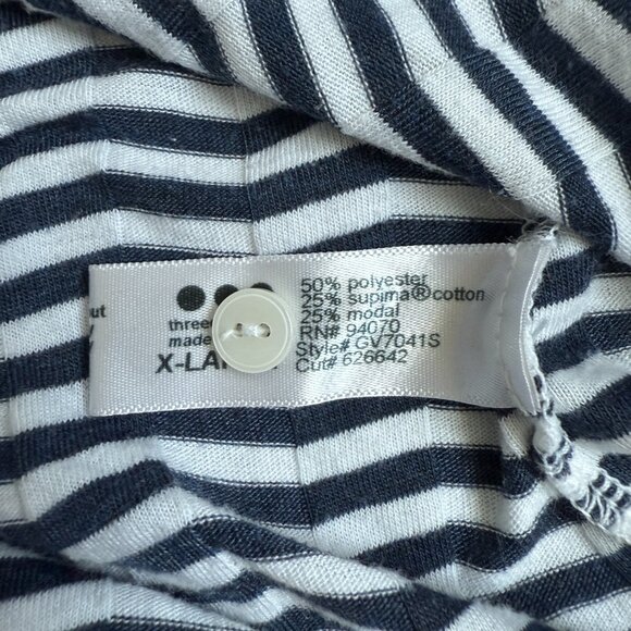 🌻 Three Dots Striped Convertible Cardigan - Picture 6 of 7